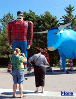 Paul Bunyan and Babe the Blue Ox live in Minnesota.